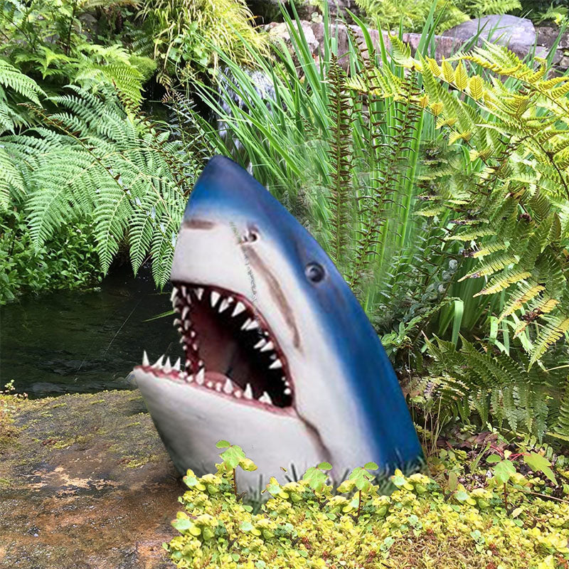 Gartenkunst Hai Figur Dekoration | Brehn