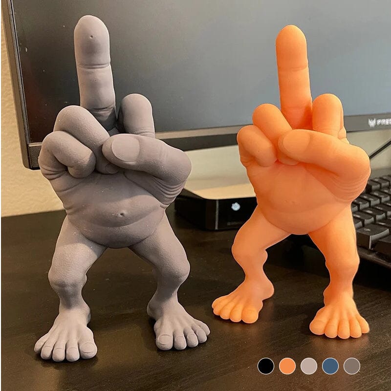 Mittelfingerfigur mit Beinen | Brehn