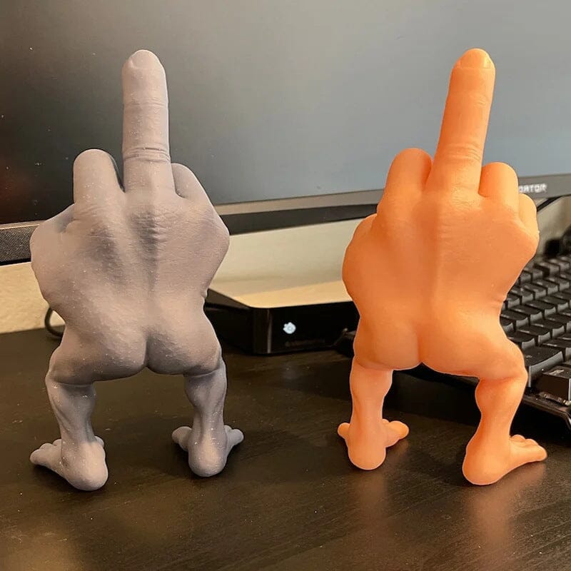 Mittelfingerfigur mit Beinen | Brehn