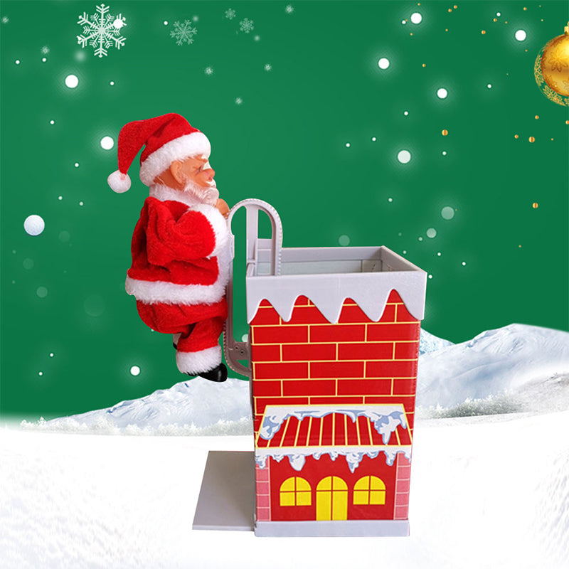 Brehn | 🎅Elektrischer Weihnachtsmann, der mit Musik die Leiter erklimmt