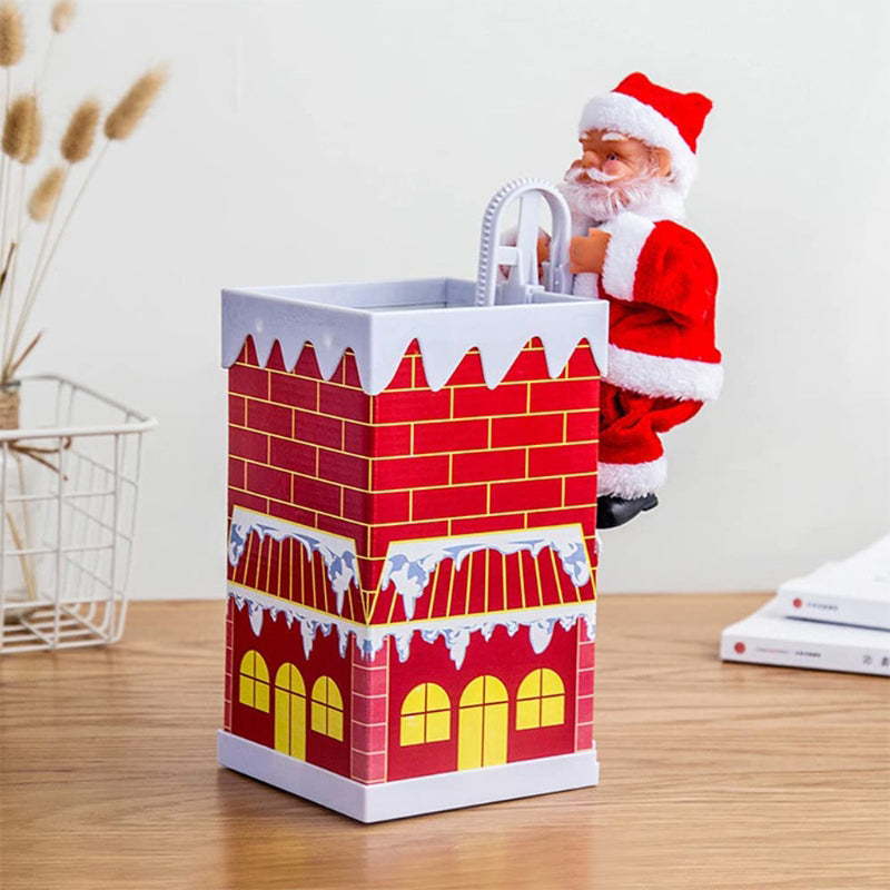 Brehn | 🎅Elektrischer Weihnachtsmann, der mit Musik die Leiter erklimmt