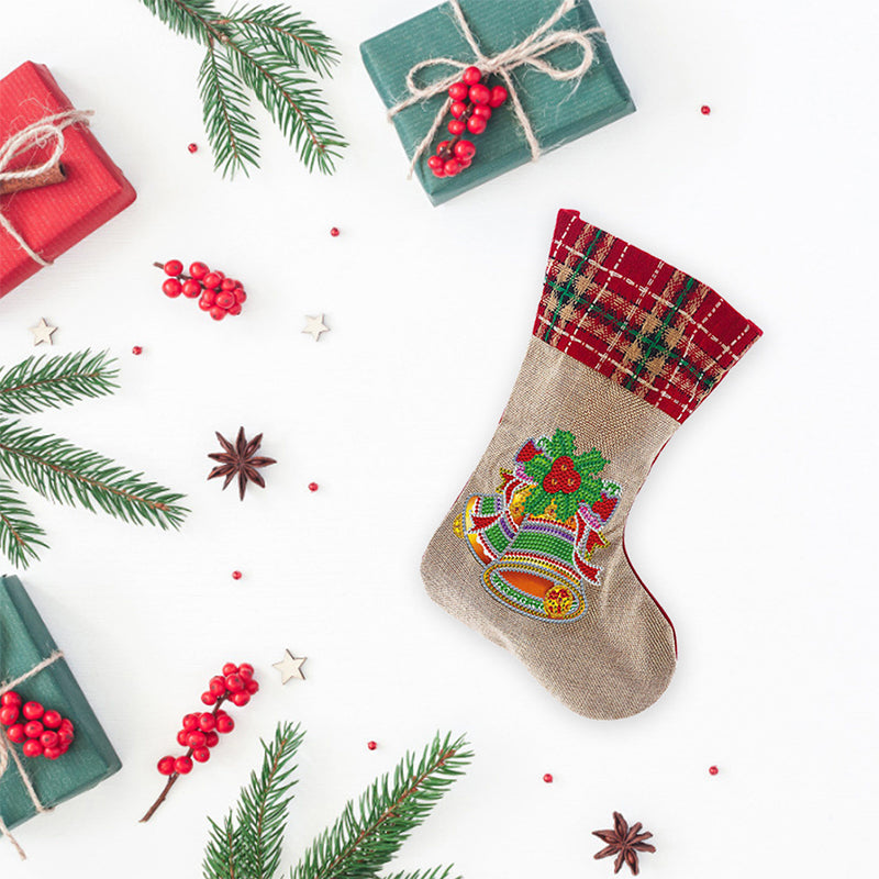 Brehn | Diamond Painting Xmas Rhinestone Sock Stickerei Mosaik Geschenk Tasche