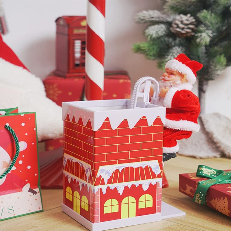 Brehn | 🎅Elektrischer Weihnachtsmann, der mit Musik die Leiter erklimmt