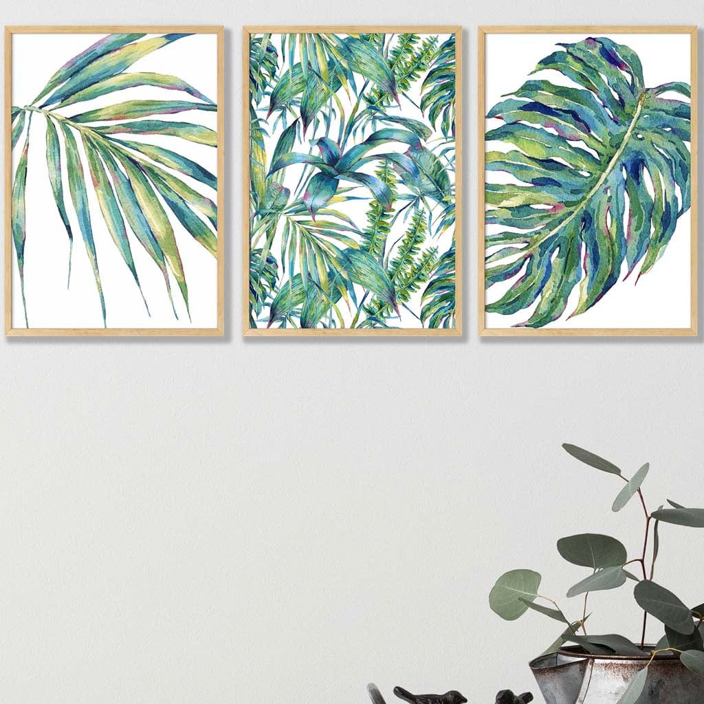 BOTANISCHES Set aus 3 Kunstdrucken nach einem originalen Aquarelldruck