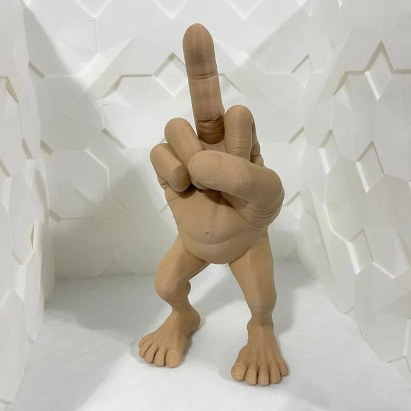 Mittelfingerfigur mit Beinen | Brehn