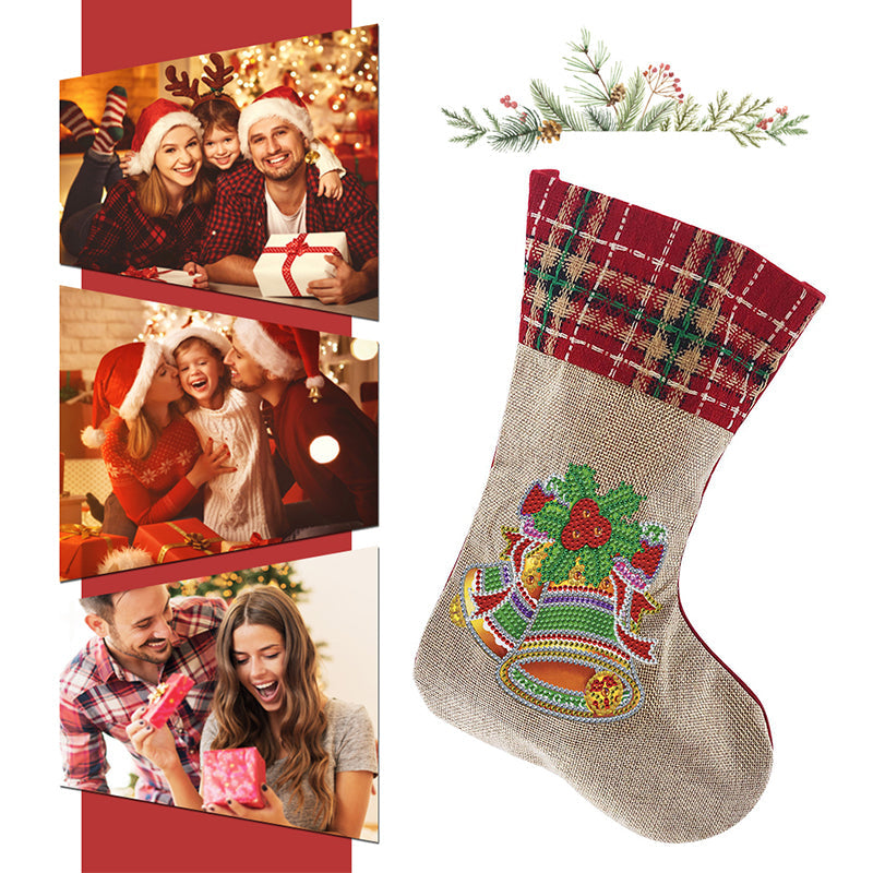 Brehn | Diamond Painting Xmas Rhinestone Sock Stickerei Mosaik Geschenk Tasche
