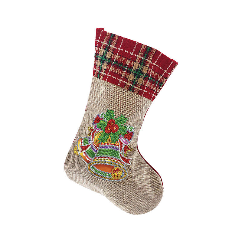 Brehn | Diamond Painting Xmas Rhinestone Sock Stickerei Mosaik Geschenk Tasche