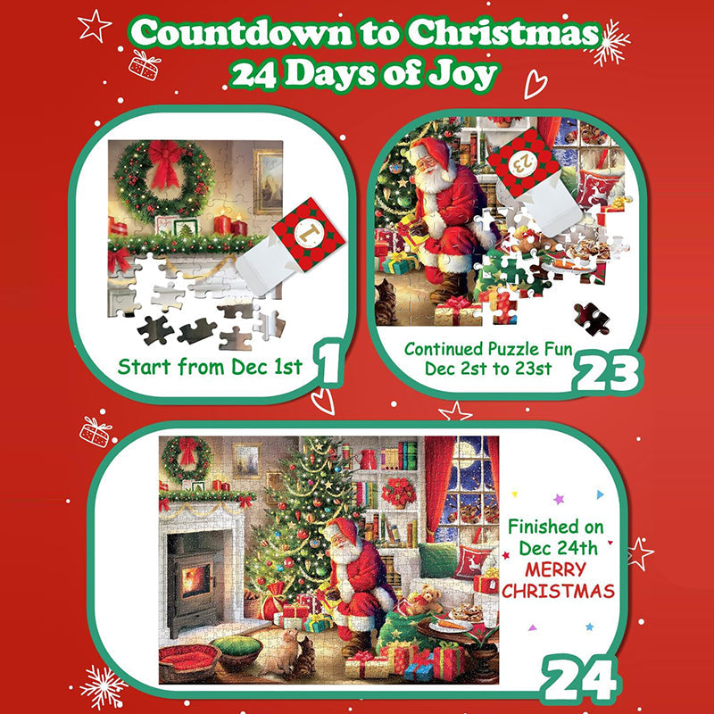 Brehn | Weihnachtspuzzles Adventskalender - Weihnachtsgeschenk