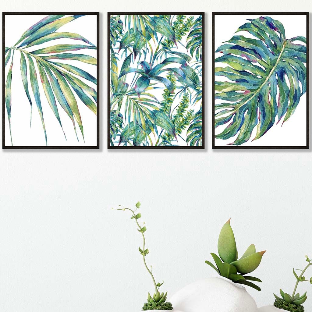 BOTANISCHES Set aus 3 Kunstdrucken nach einem originalen Aquarelldruck