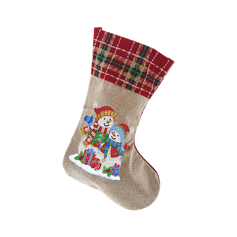 Brehn | Diamond Painting Xmas Rhinestone Sock Stickerei Mosaik Geschenk Tasche