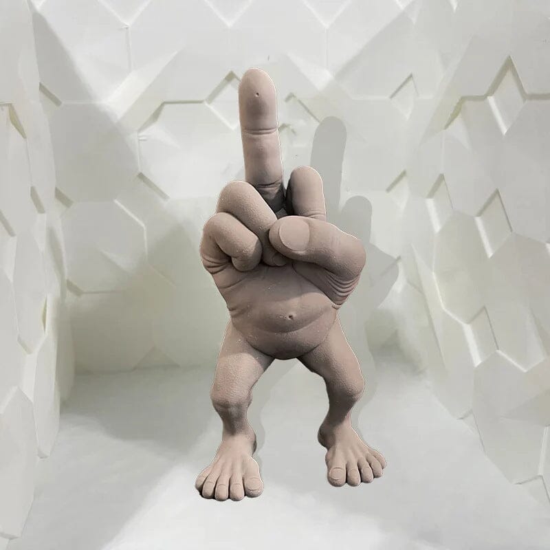 Mittelfingerfigur mit Beinen | Brehn
