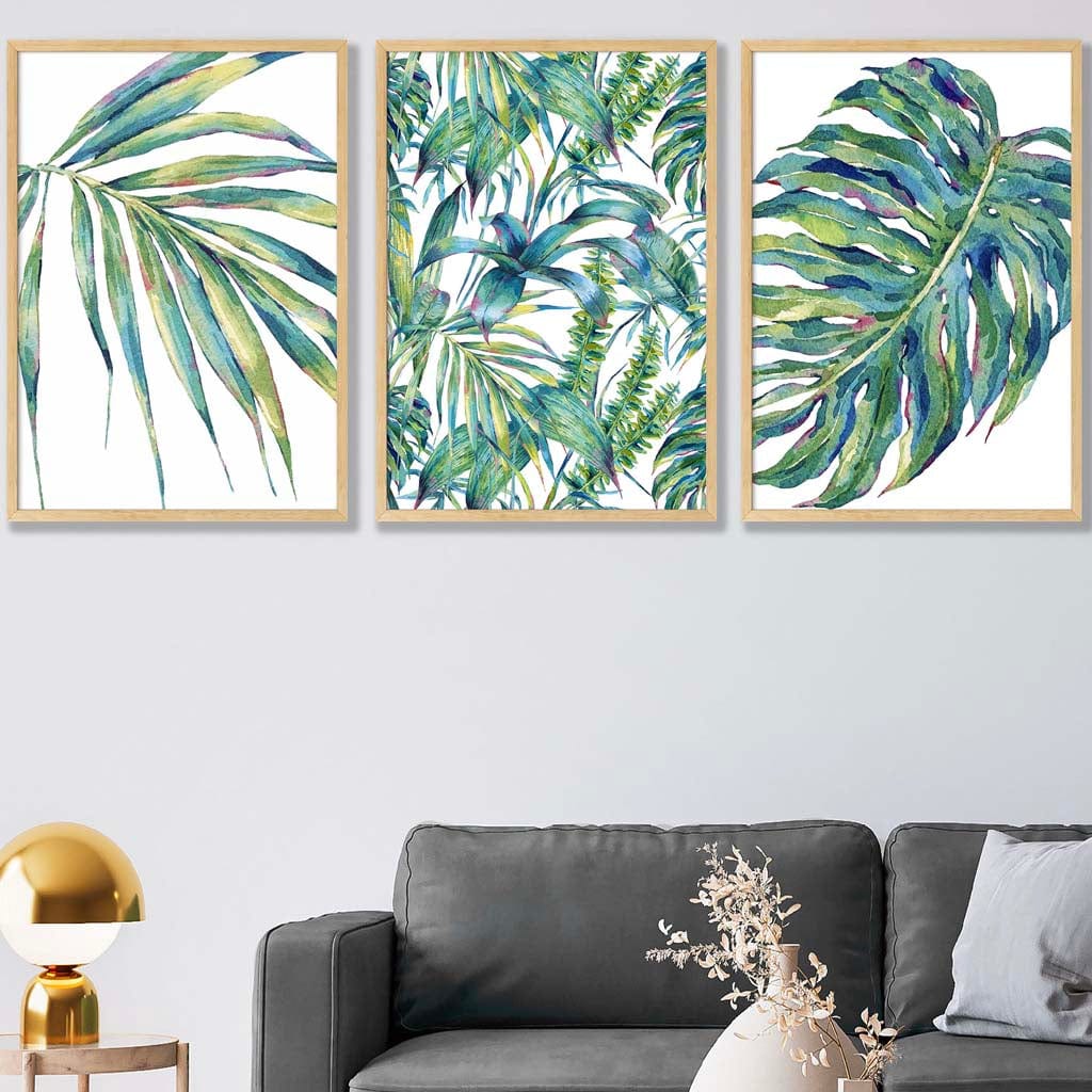 BOTANISCHES Set aus 3 Kunstdrucken nach einem originalen Aquarelldruck