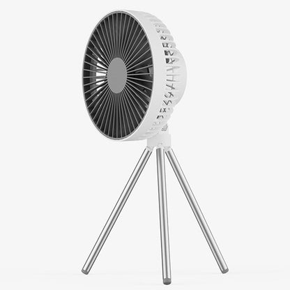 Tragbarer wiederaufladbarer Ventilator mit flexiblem Stativ und 3 Geschwindigkeitsstufen, für Reisen, Büro, Raum, Outdoor | Brehn