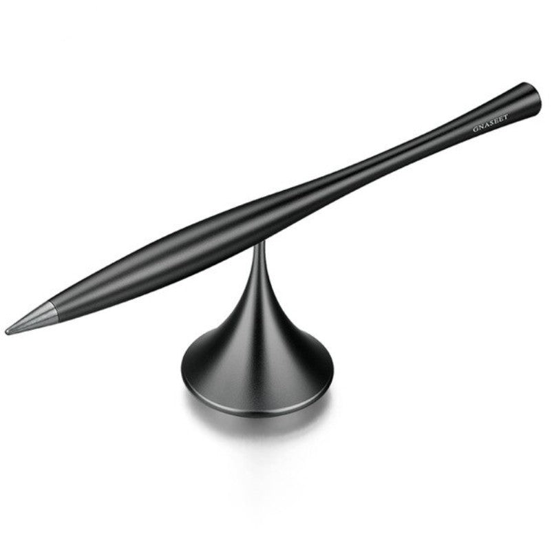 Brehn | Tintenloser ewiger Metallstift, mit austauschbarer Metallspitze, drehbarem Sockel & glattem Aluminiumlegierung Gehäuse, für Büro, Arbeit & Studium