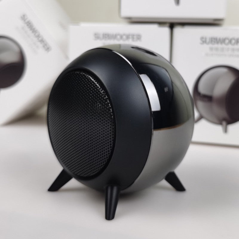 Brehn | Tragbarer Mini-Wireless-Bluetooth 5.0 Lautsprecher, mit coolem Metallschalengehäuse, langer Akkulaufzeit und weitgehend kompatibel mit Telefonen und Tablets, für Büro, Zuhause und mehr
