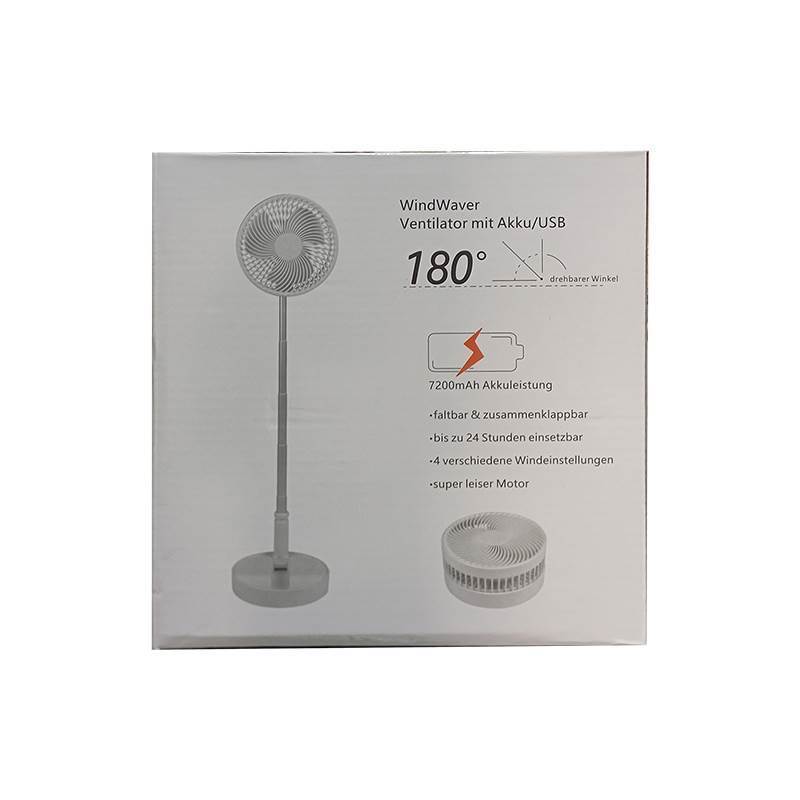 Tragbarer wiederaufladbarer faltbarer Tischventilator | Brehn