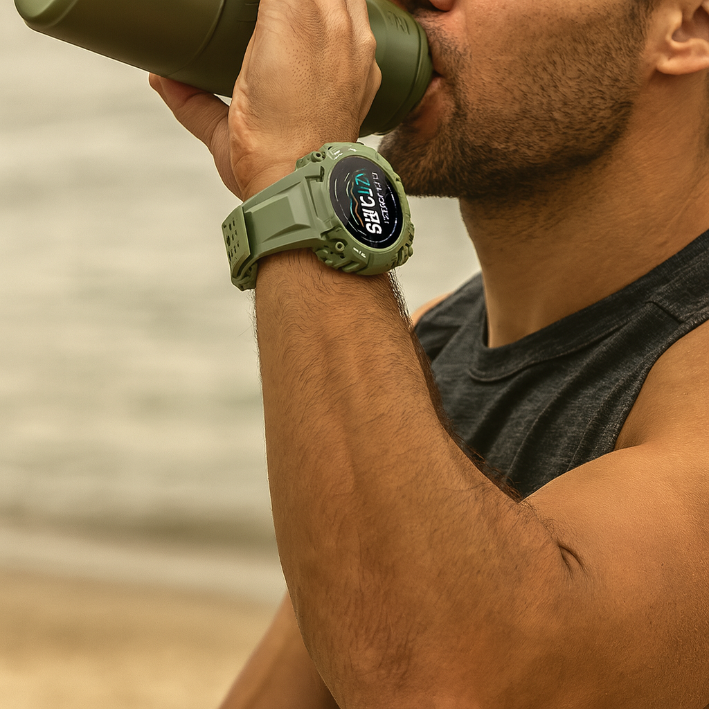Wasserdichte Smartwatch mit Fitness-Tracking