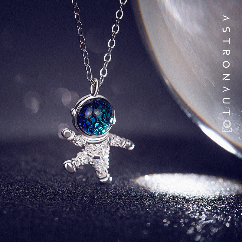 Brehn | Silber Astronauten Necklace, Schmuckgeschenke für Frauen