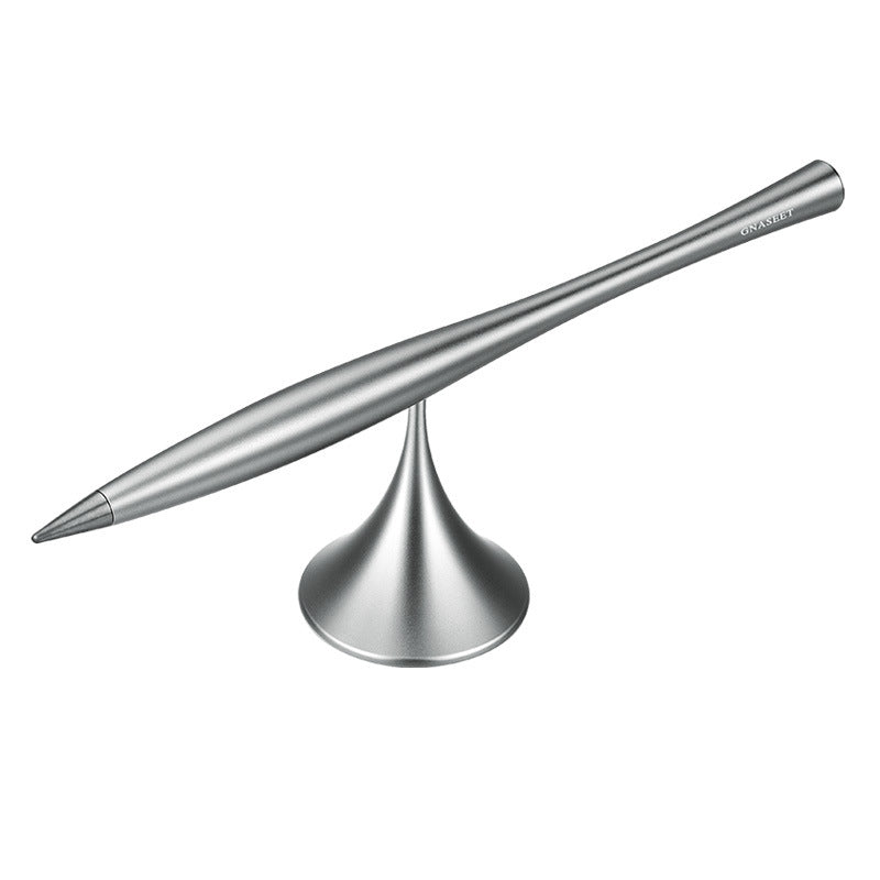 Brehn | Tintenloser ewiger Metallstift, mit austauschbarer Metallmine, drehbarem Sockel & glattem Aluminiumlegierungsgehäuse, für Büro, Arbeit & Studium