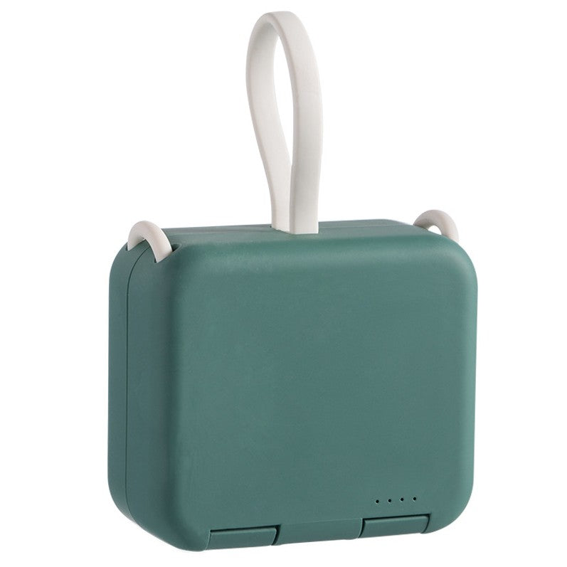 Brehn | 4000mAh tragbare Rückenklemme Power Bank, mit Telefonhalter, faltbares Design & Ladekabel, für gängige Handymodelle
