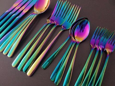 Prismatische Regenbogen Besteck (4-teiliges Set) | Brehn