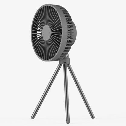 Tragbarer wiederaufladbarer Ventilator mit flexiblem Stativ und 3 Geschwindigkeitsstufen, für Reisen, Büro, Raum, Outdoor | Brehn