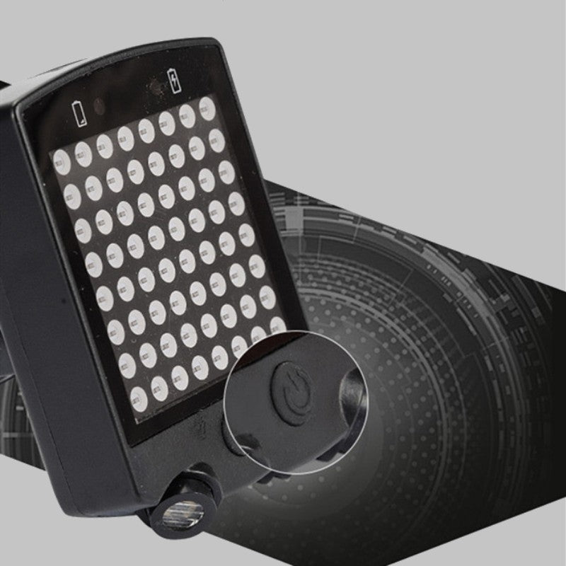 Brehn | USB wiederaufladbares LED Fahrrad Blinklicht Laserlicht, mit Fernbedienung & wasserdichtem Design