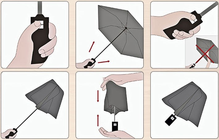 Brehn | Automatischer Sonnen- & Regenschirm, mit Anti-UV-Beschichtung, großem Schirmdach & rutschfestem Griff, für Reisen, Pendeln & mehr