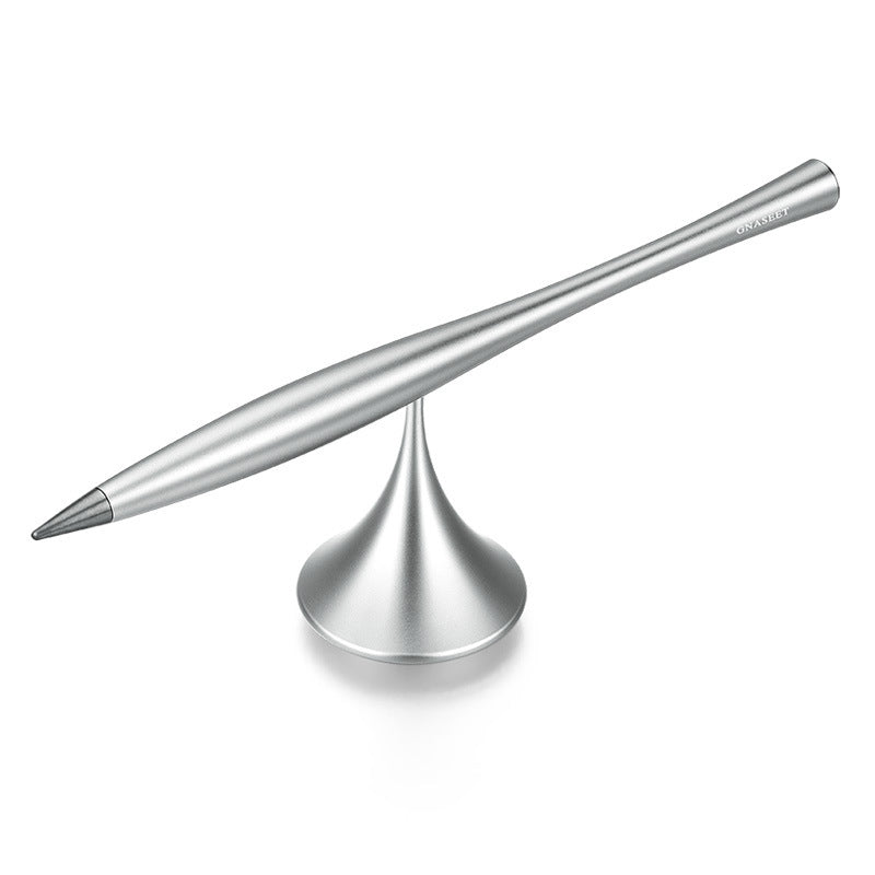 Brehn | Tintenloser ewiger Metallstift, mit austauschbarer Metallmine, drehbarem Sockel & glattem Aluminiumlegierungsgehäuse, für Büro, Arbeit & Studium