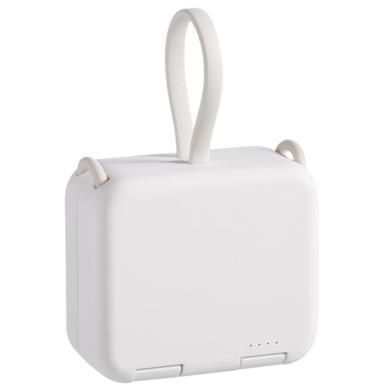 Brehn | 4000mAh tragbare Rückenklemme Power Bank, mit Telefonhalter, faltbares Design & Ladekabel, für gängige Handymodelle