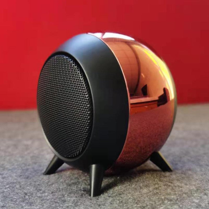 Brehn | Tragbarer Mini-Wireless-Bluetooth 5.0 Lautsprecher, mit coolem Metallschalengehäuse, langer Akkulaufzeit und weitgehend kompatibel mit Telefonen und Tablets, für Büro, Zuhause und mehr