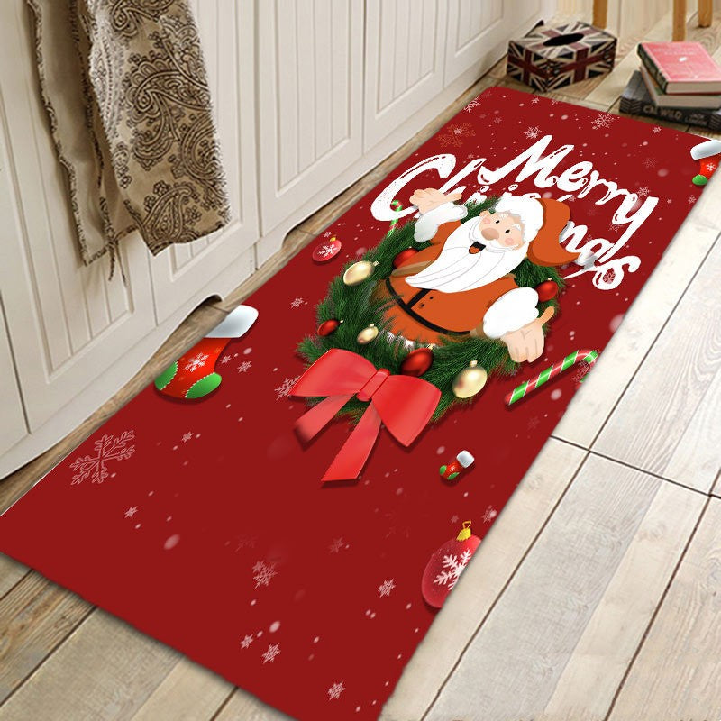 Brehn | Santa Claus Flanell Absorbierende Fußmatte