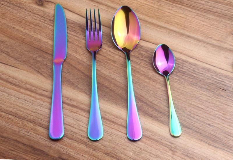 Prismatische Regenbogen Besteck (4-teiliges Set) | Brehn