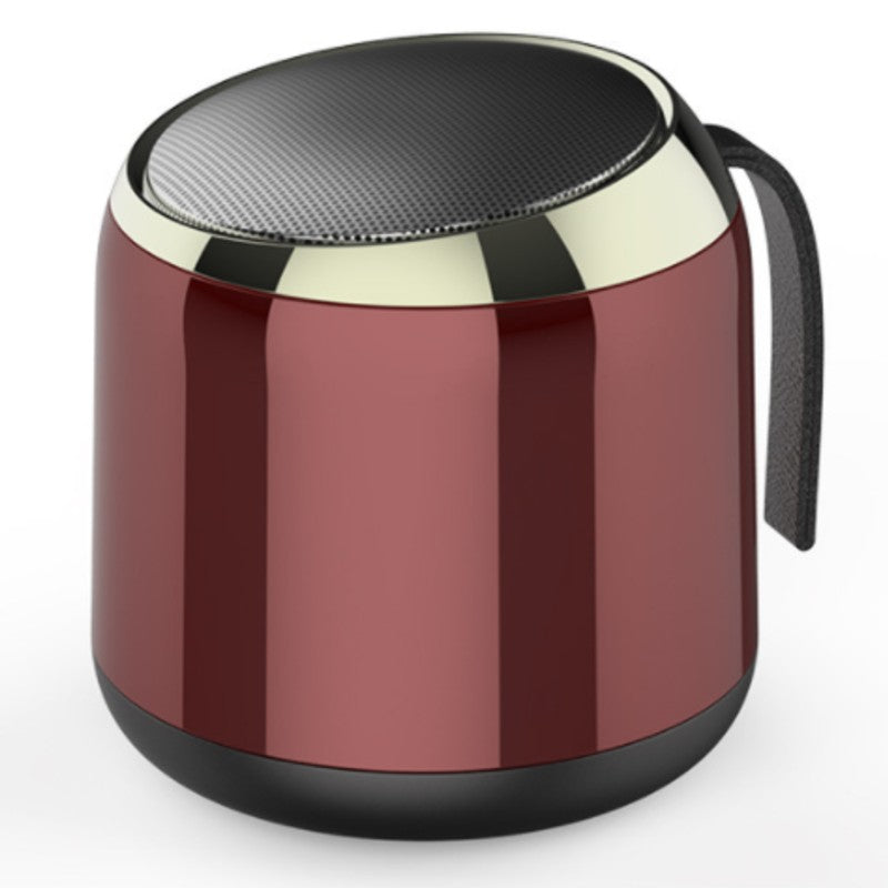 Brehn | Tragbarer Mini-Wireless-Bluetooth 5.0 Lautsprecher, mit coolem Metallschalengehäuse, langer Akkulaufzeit und weitgehend kompatibel mit Telefonen und Tablets, für Büro, Zuhause und mehr