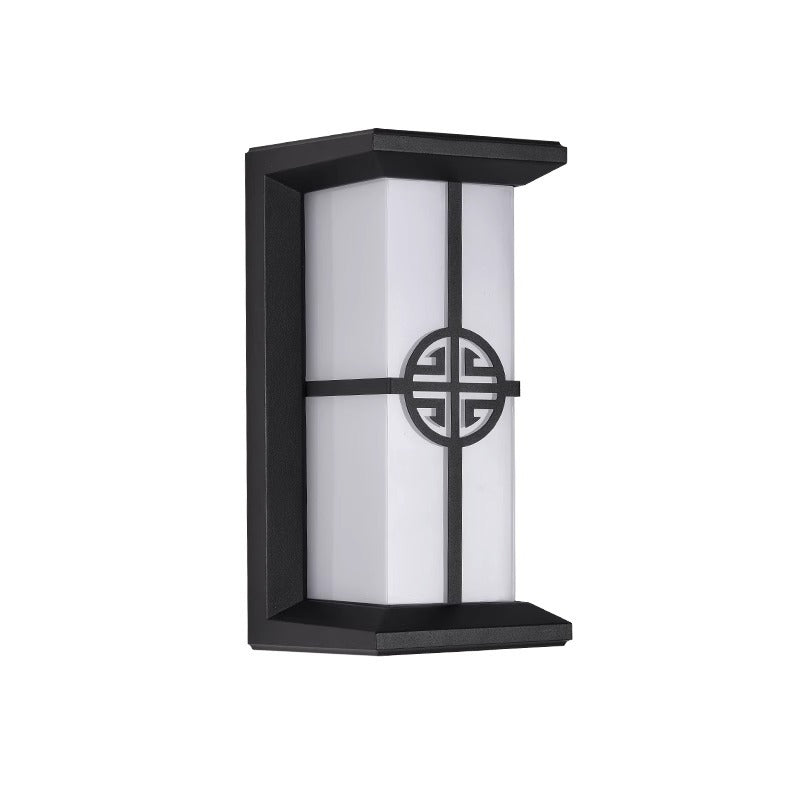Modern Industrial Kubus Aluminium Akryl LED Wasserdicht Außen Wand Sconces Lampe Für Außenpatio | Brehn