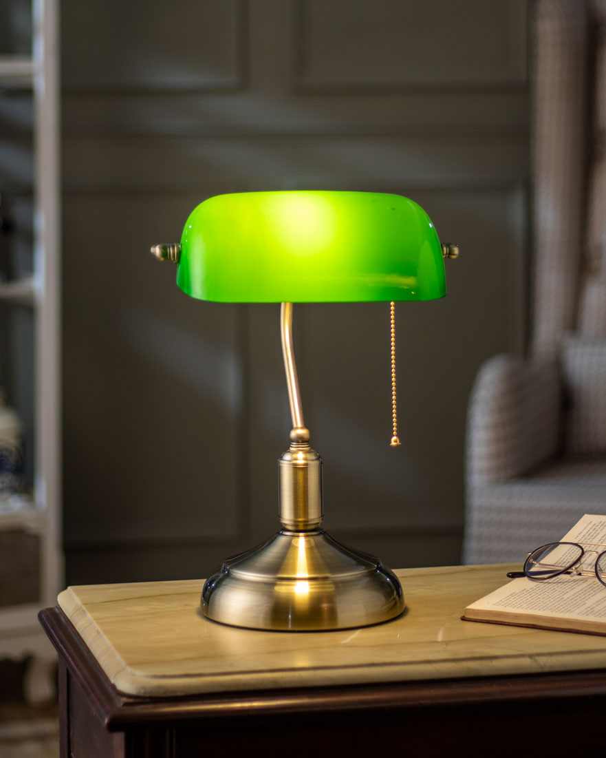Brehn | Klassische Bankierlampe