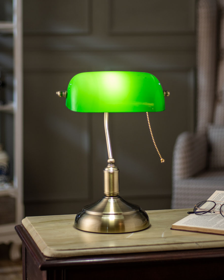 Brehn | Klassische Bankierlampe