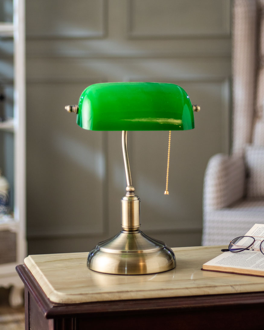 Brehn | Klassische Bankierlampe