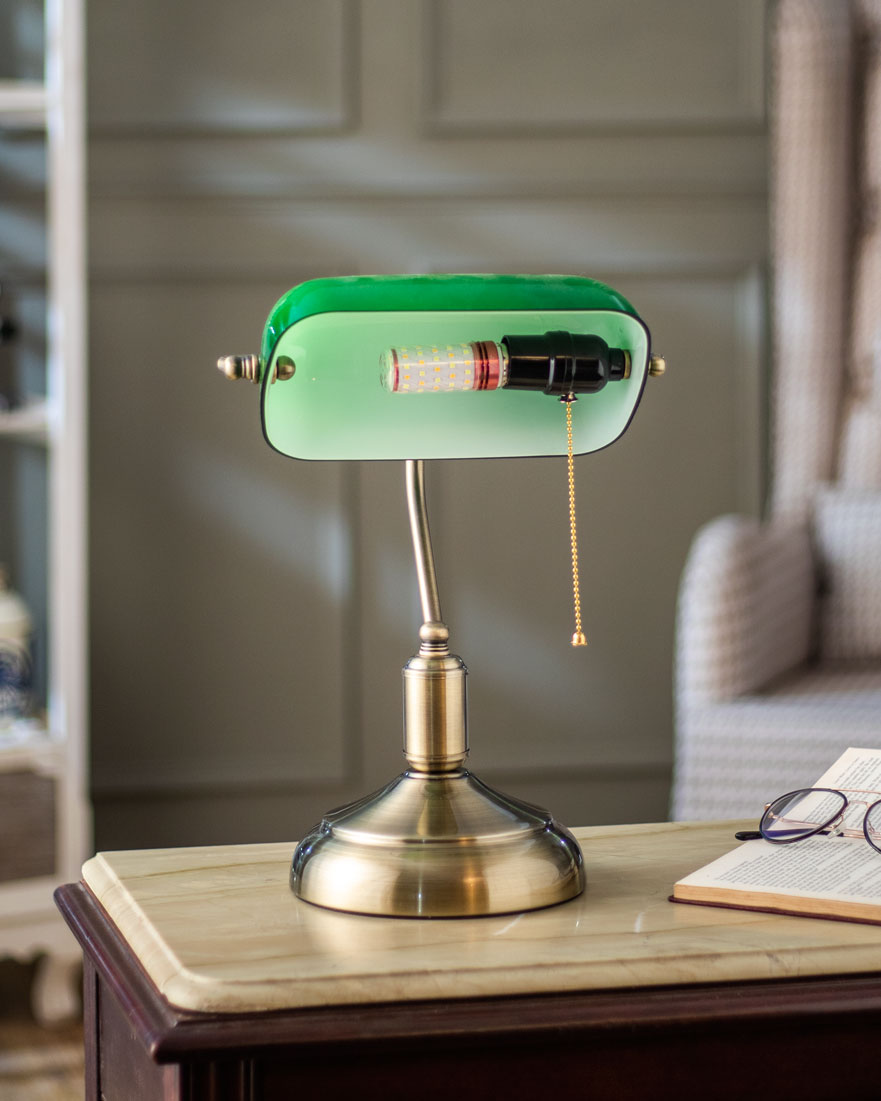 Brehn | Klassische Bankierlampe