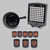 Brehn | USB wiederaufladbares LED Fahrrad Blinklicht Laserlicht, mit Fernbedienung & wasserdichtem Design