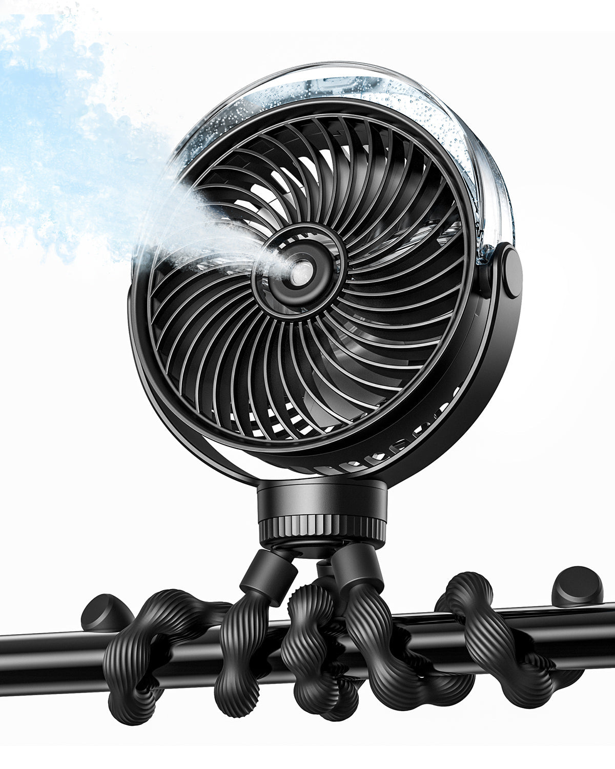 Misting Kinderwagens Fan – Tragbarer Babyfan mit Spray | Brehn