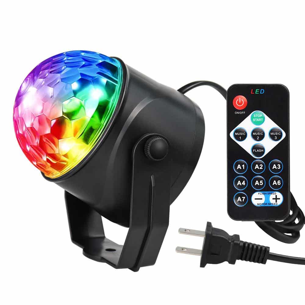 Rotierende LED-Discokugel mit Fernbedienung | Brehn