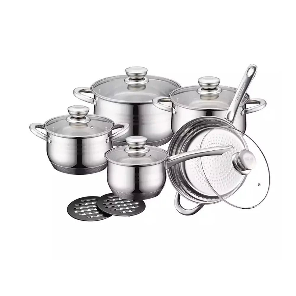 Royalty Line Topfset aus Edelstahl (12 Teile) | Brehn