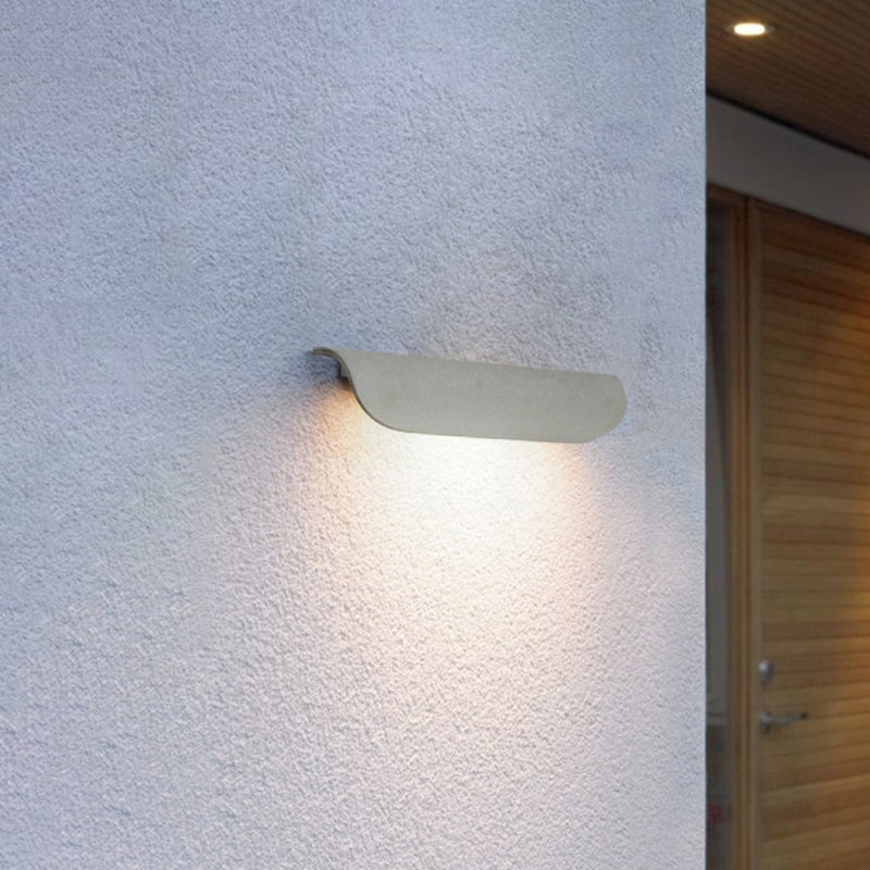 Brehn | Moderne wasserdichte gebogene Außenwandlampe