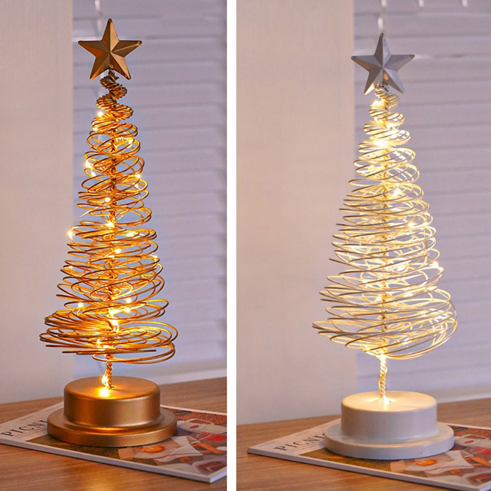 Brehn | Tischlampe mit LED-Lichtern und Metallbaum