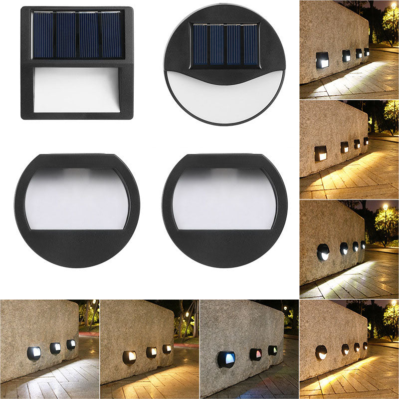 Outdoor Solar Runde Quadrat LED Wasserdicht Patio Stufenlicht | Brehn