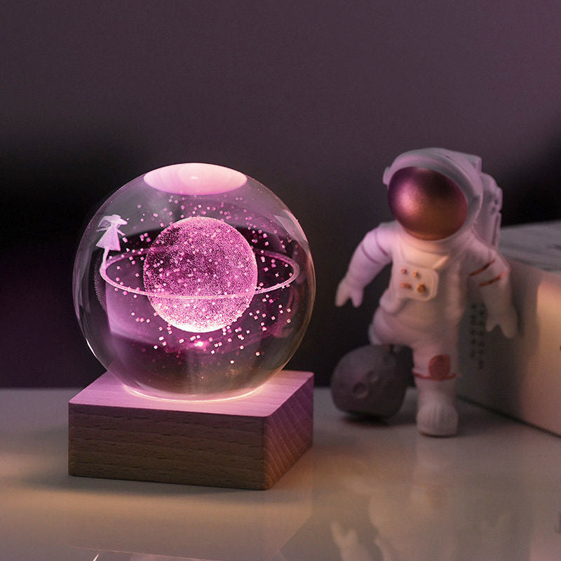 3D Galaxy Kristallball Nachtlicht | Brehn