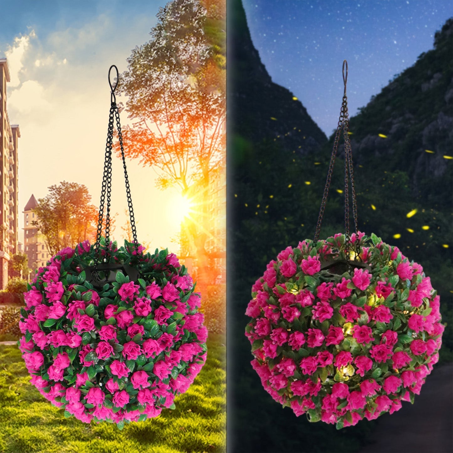 Zeitgenössische kreative wasserdichte Solarblumen-Globus aus Kunststoff LED Außenlicht für Garten | Brehn