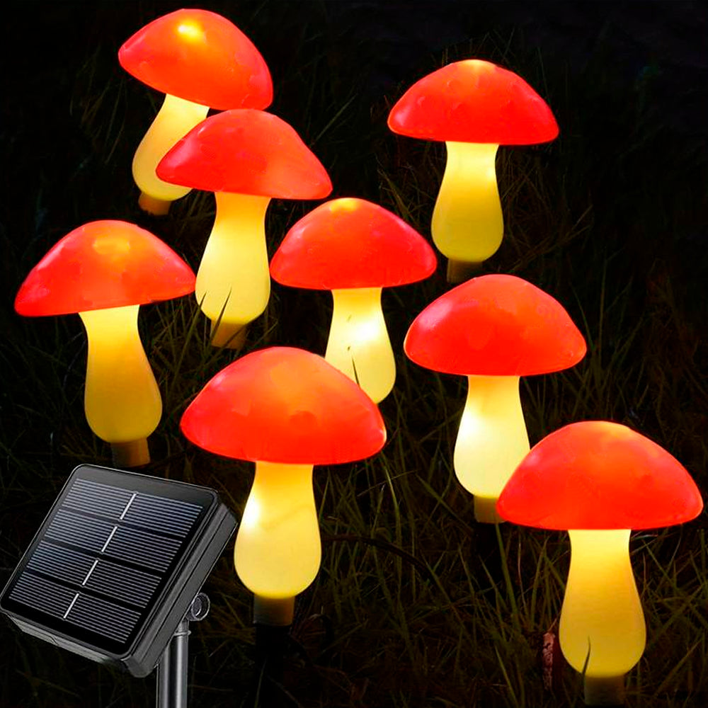 Solar LED Lampe - 3 Stück - Pilze | Brehn