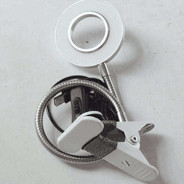 Brehn | Kreative einfache USB Hose Knopf LED Lesen Clip Schreibtischlampe